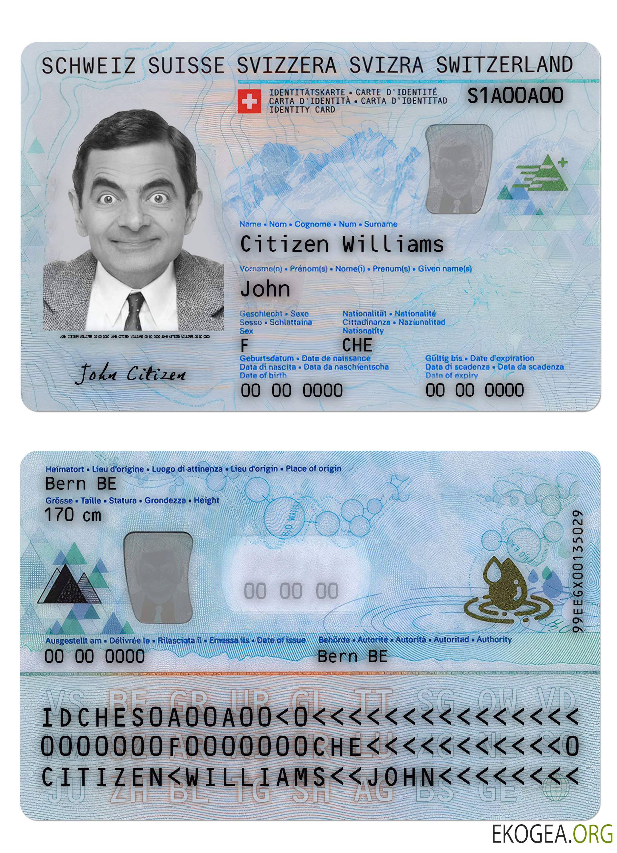 Carte d'identité suisse